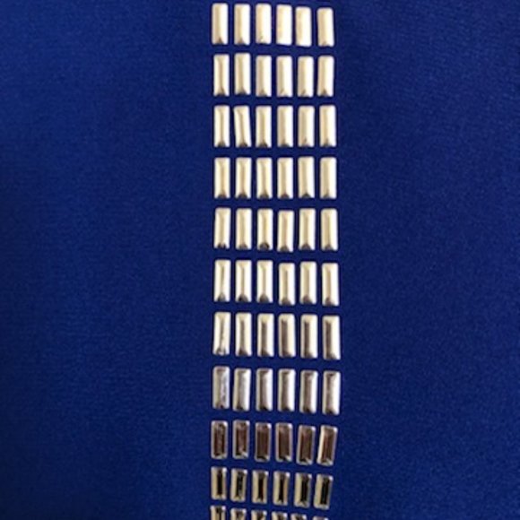 Alfani Royal Blue Silver Stud - Sz 4 - Picture 3 of 6